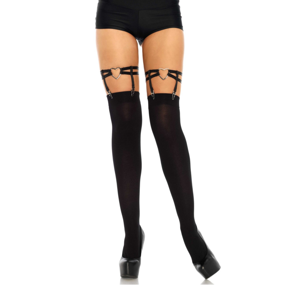Leg Avenue - Dual Strap Heart Bretelle - Noir